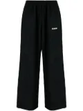 BARROW embroidered-logo motif-zip track pants - Black