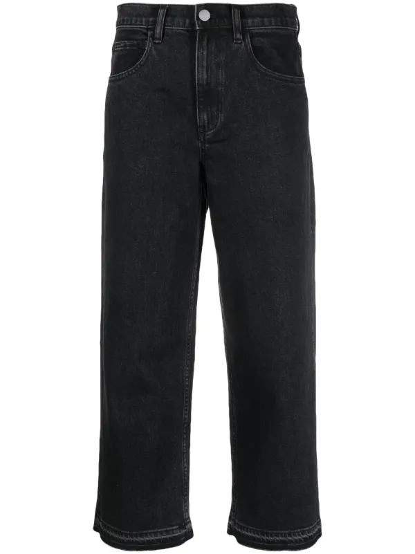 Theory high-rise Cotton straight-leg Jeans - Farfetch