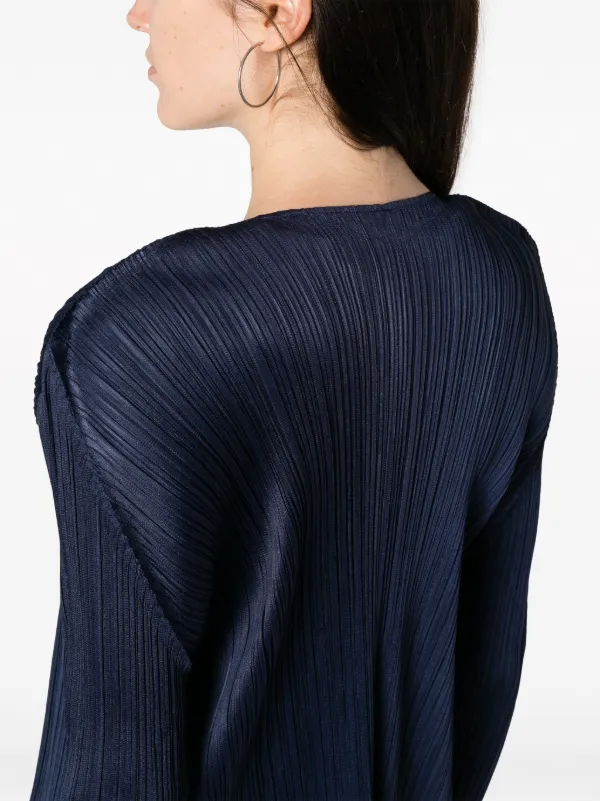 Pleats Please Issey Miyake Monthly Colors August Pleated Cardigan