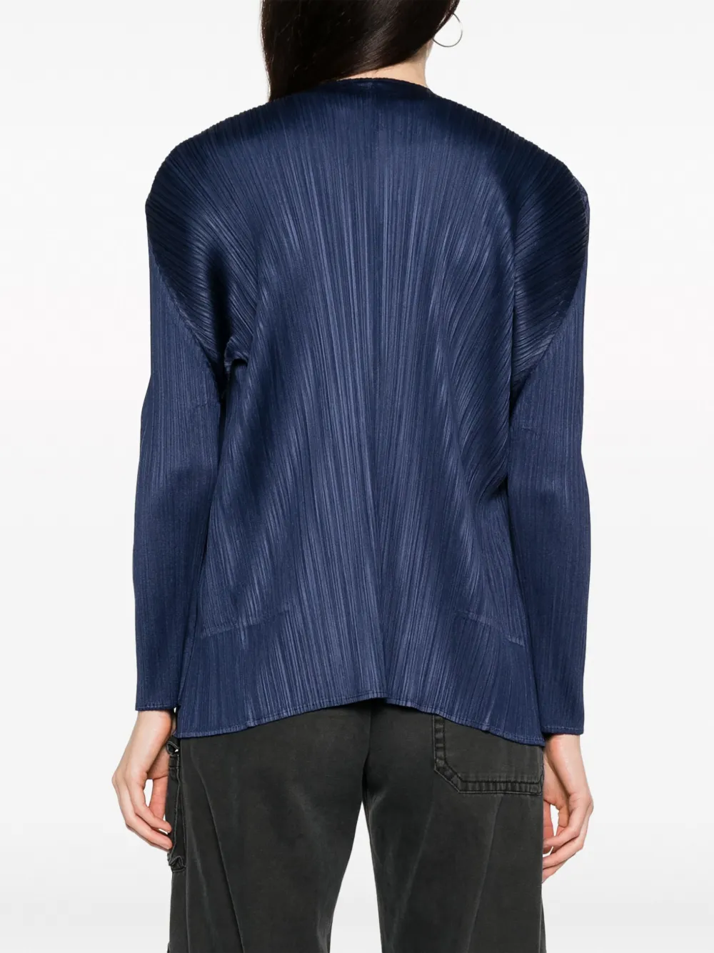 Pleats Please Issey Miyake Monthly Colors August pleated cardigan