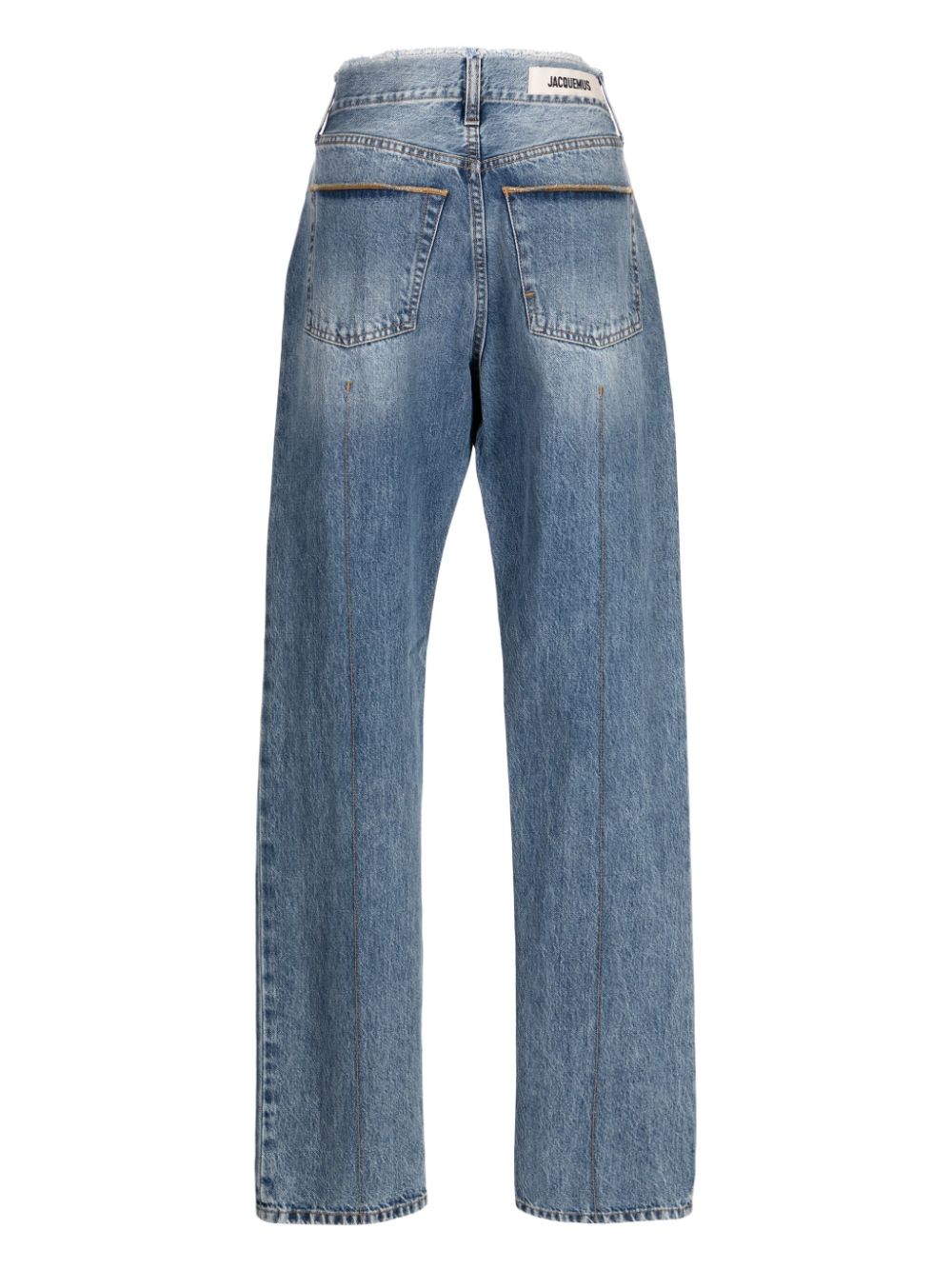 Jacquemus Le de Nîmes Linon low-rise straight-leg jeans - Blauw