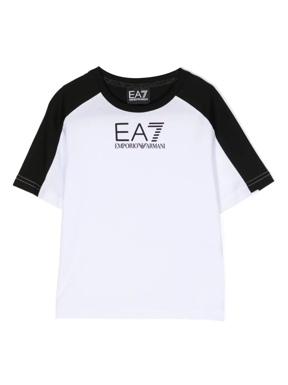Emporio Ar i Kids T-shirt met logoprint Wit