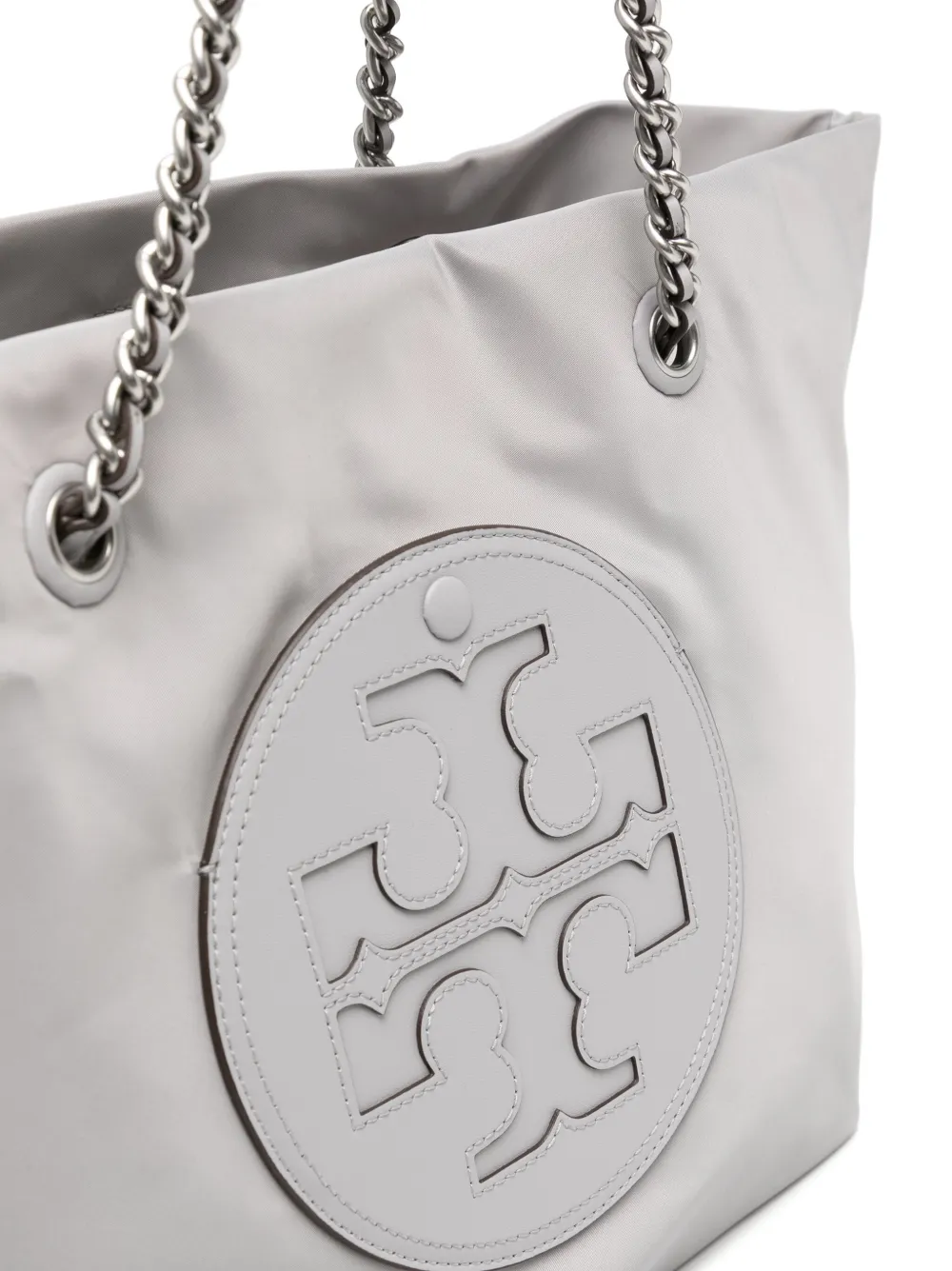 Tory Burch Ella shopper met ketting Grijs