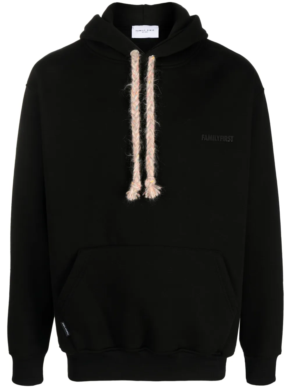 Family First logo-print jersey drawstring-hoodie