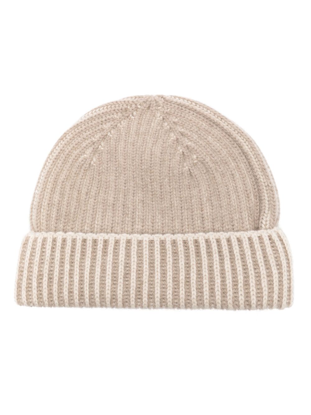 Sease ribbed cashmere beanie - Neutrals