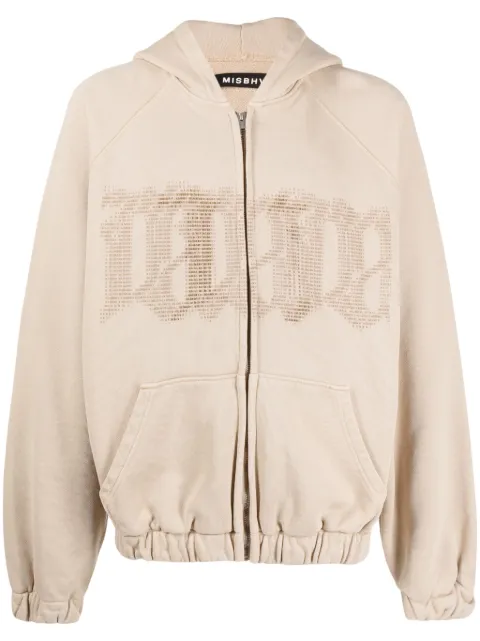 MISBHV logo-print cotton hoodie