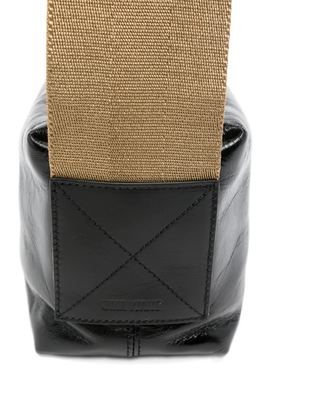 Uma Wang Gestructureerde crossbodytas Zwart