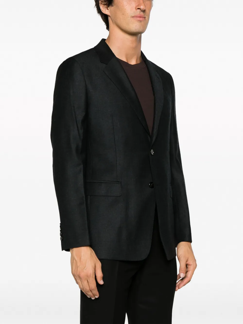  Theory Single-breasted Wool Blazer - Grey 