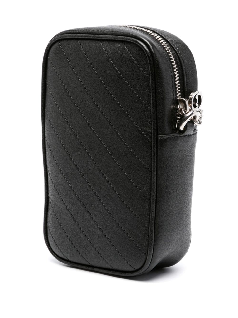 Shop Gucci Mini Blondie Shoulder Bag In Black