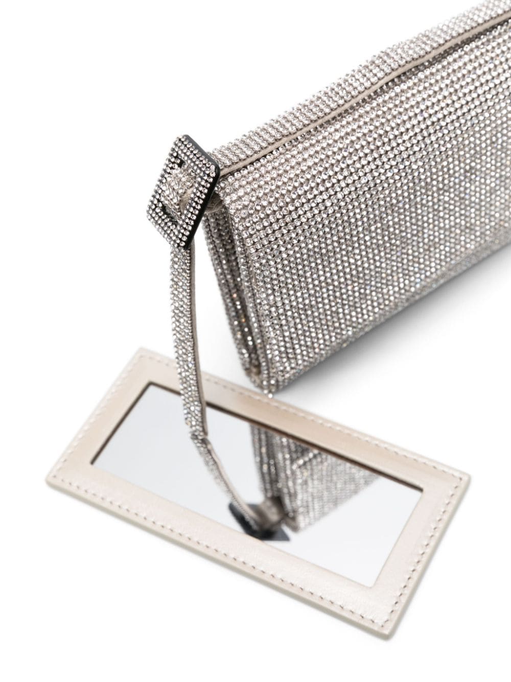 Shop Benedetta Bruzziches Small Vittissima Spectre Crystal Bag In Silber
