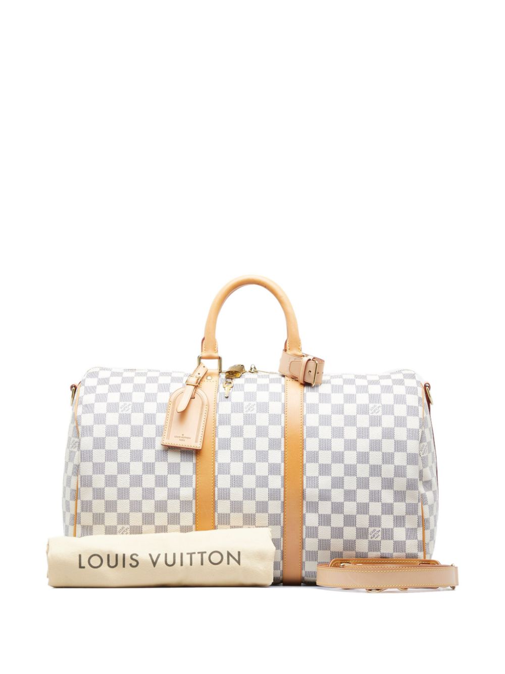 Louis Vuitton Keepall 45 Bandouliere Damier Azur Bag – Bagaholic