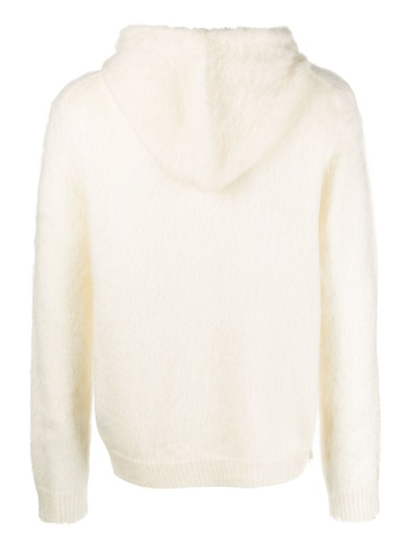 White best sale fuzzy hoodie