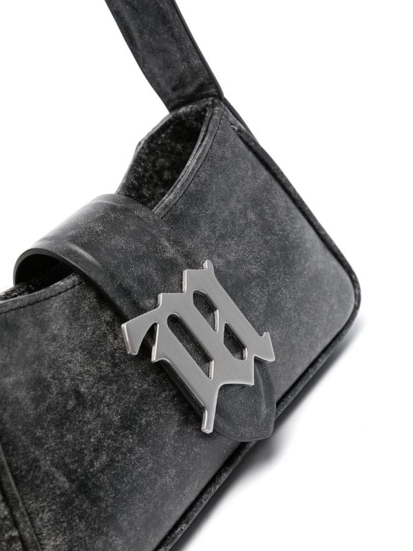 MISBHV logo-jacquard Leather Shoulder Bag - Farfetch