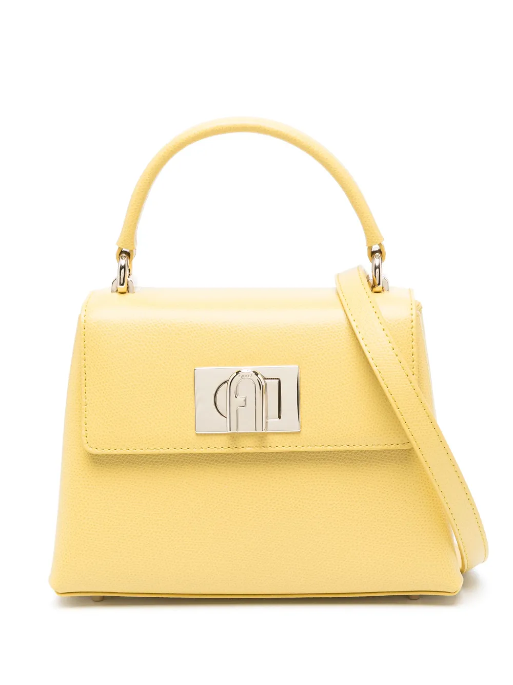 Furla 1927 leren shopper Geel