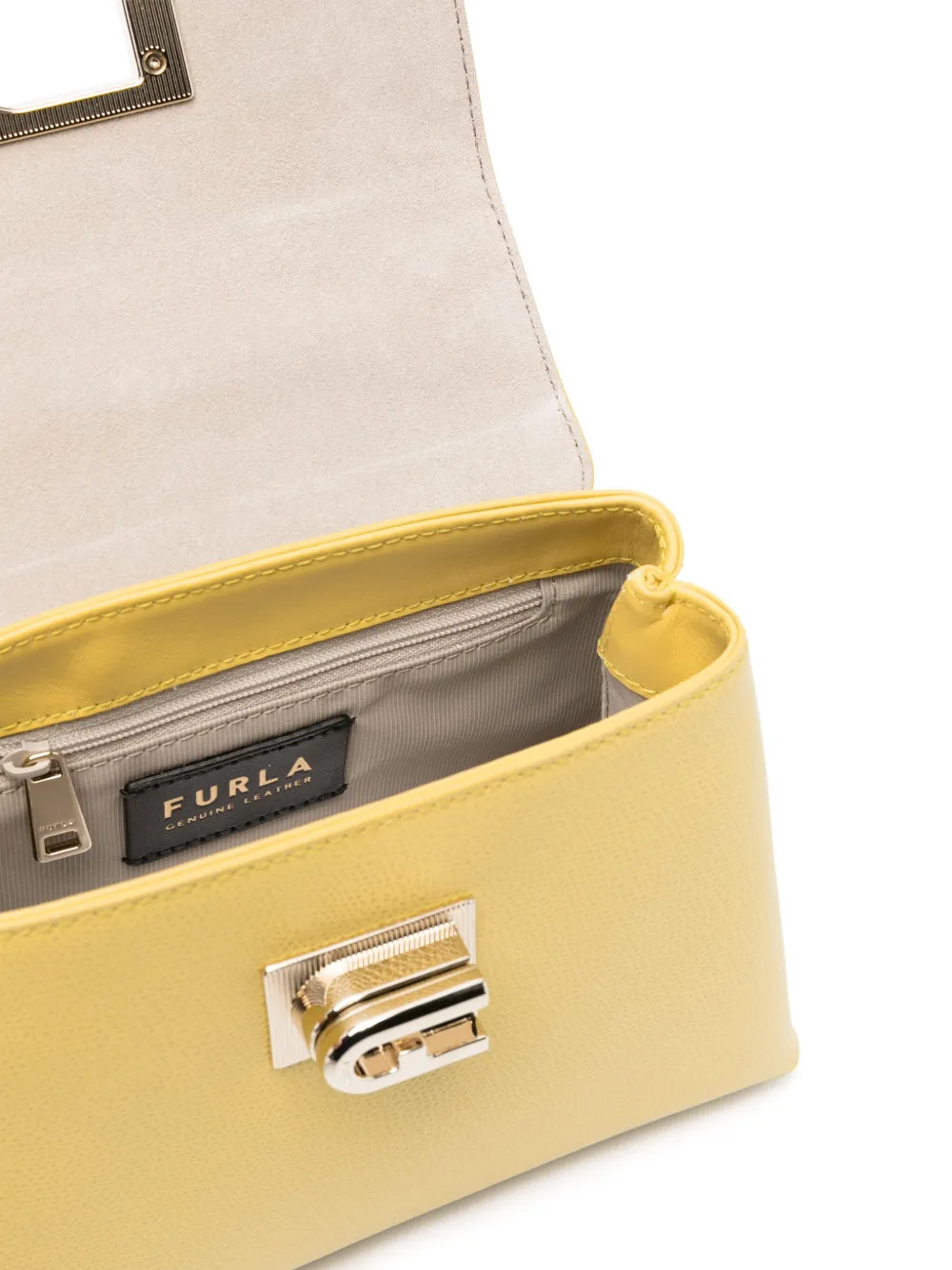 Furla 1927 leren shopper Geel