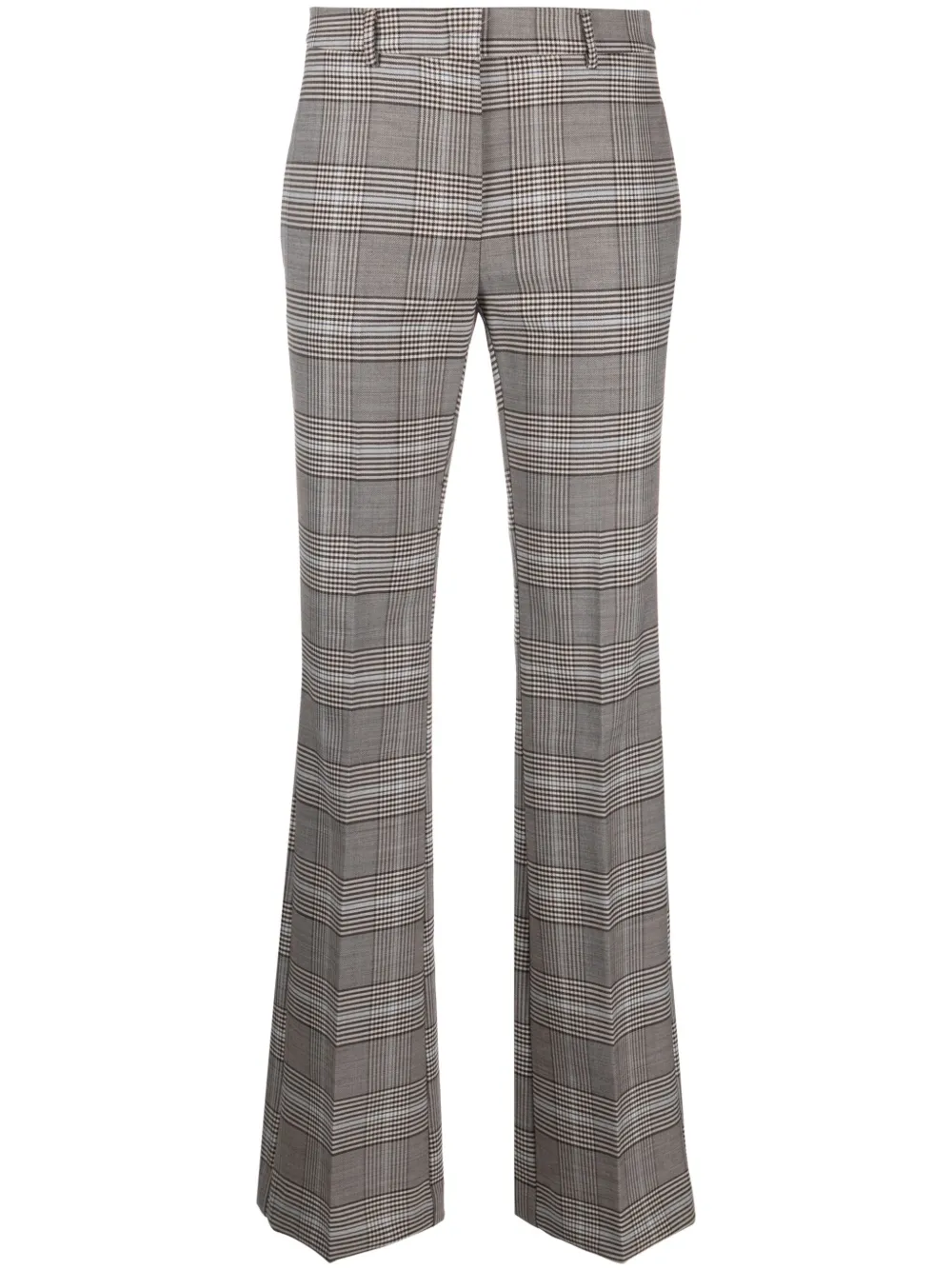 Semicouture Geruite pantalon Bruin