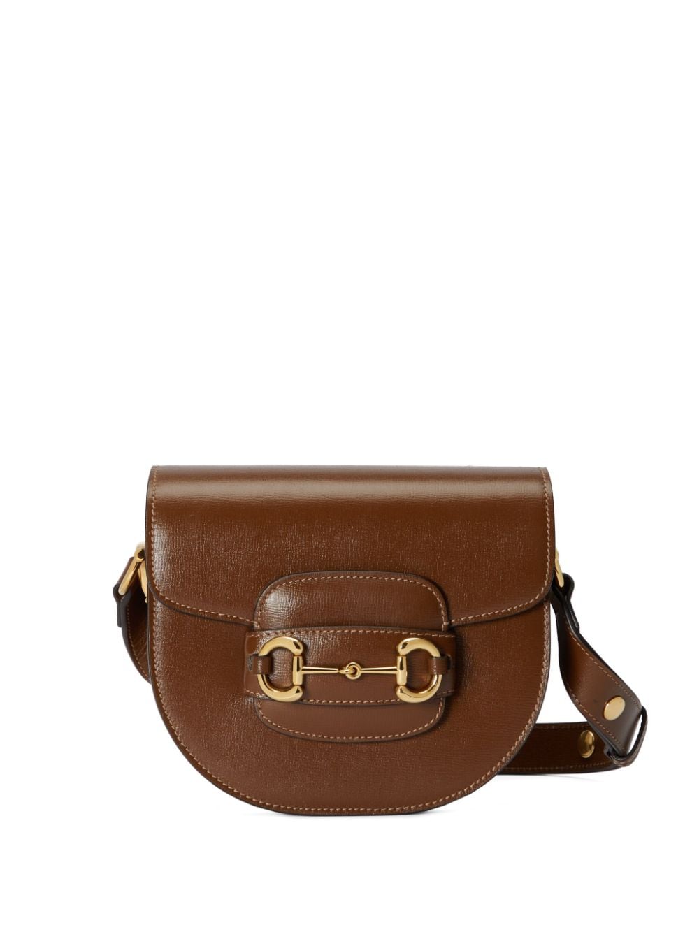 Gucci Mini Leather Horsebit 1955 Shoulder Bag In Braun