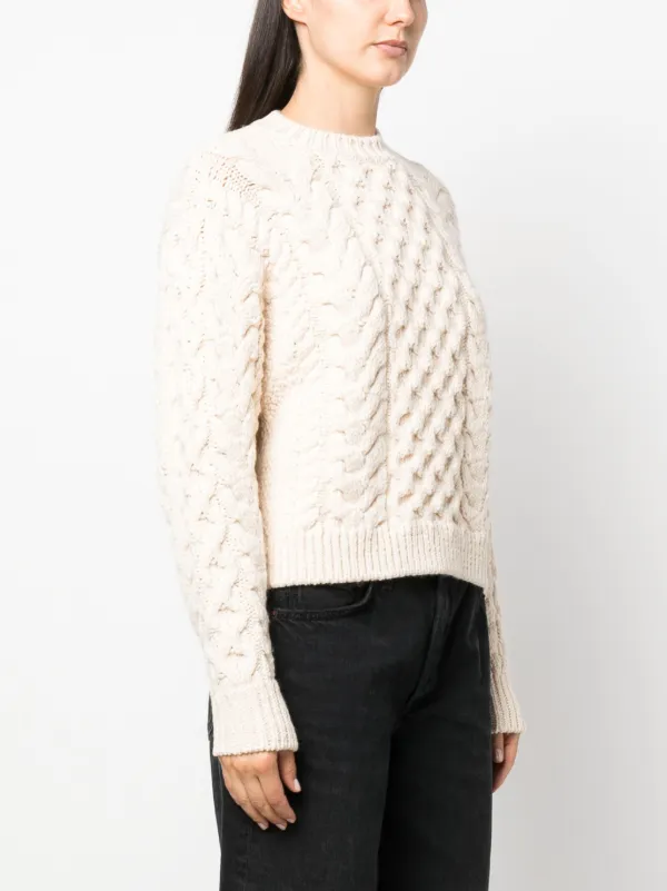 MARANT ÉTOILE Jake cable-knit Jumper - Farfetch