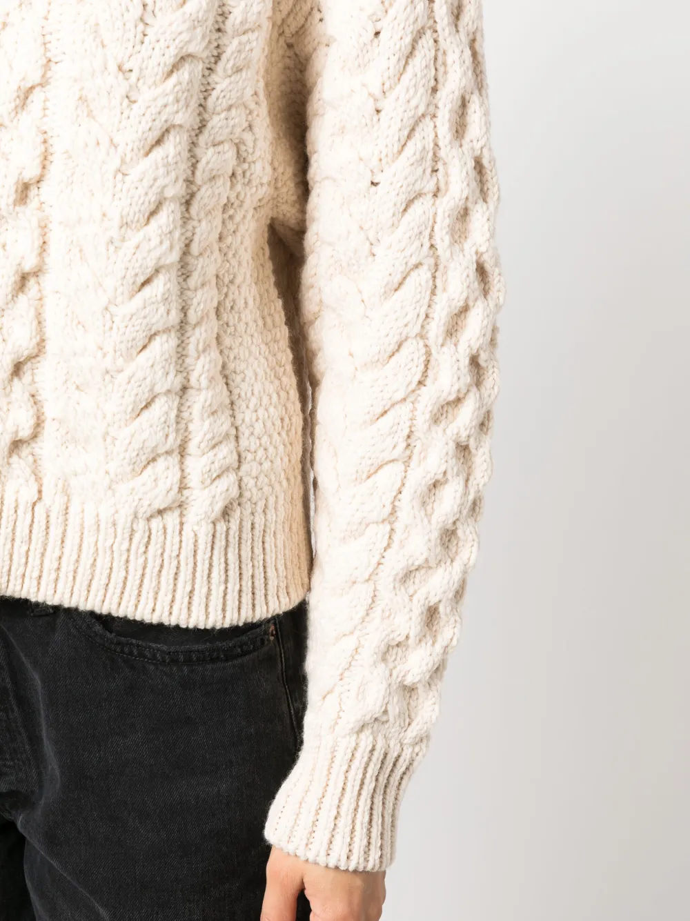 MARANT ÉTOILE Jake cable-knit Jumper - Farfetch