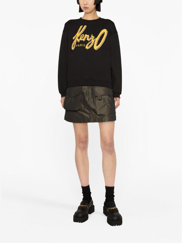 Kenzo Archive Logo-embroidered Sweatshirt - Farfetch