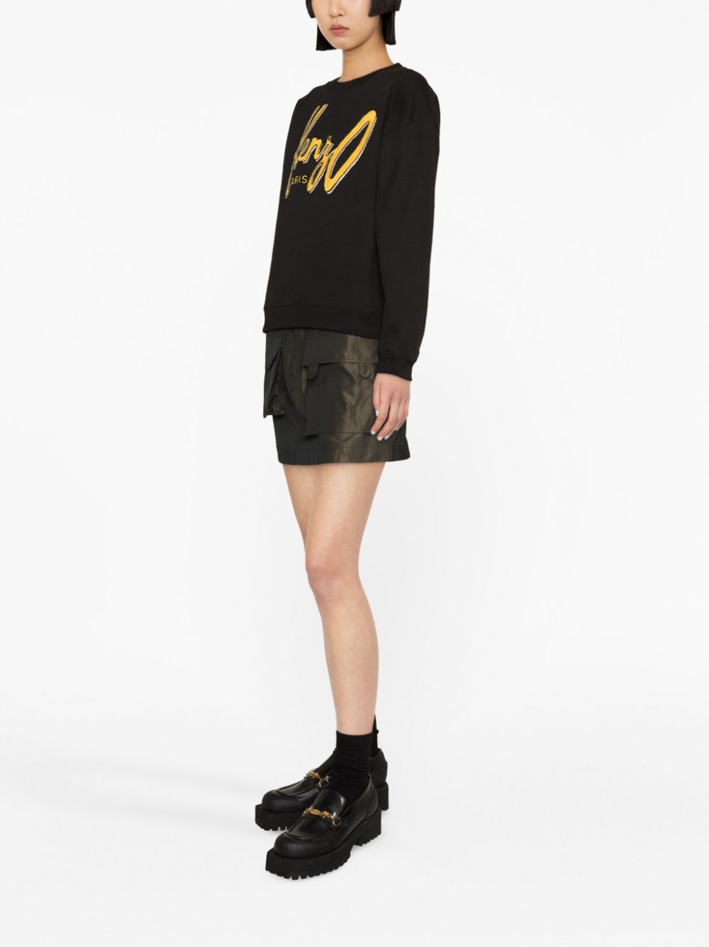 Kenzo Fleece sweater Zwart