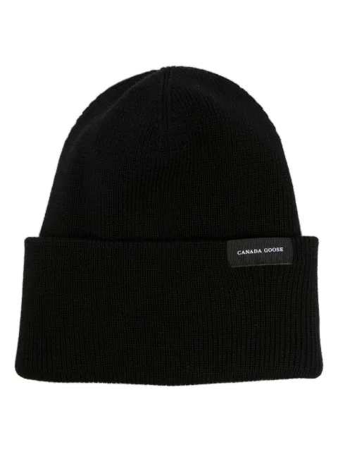 Canada Goose ribbed-knit wool beanie