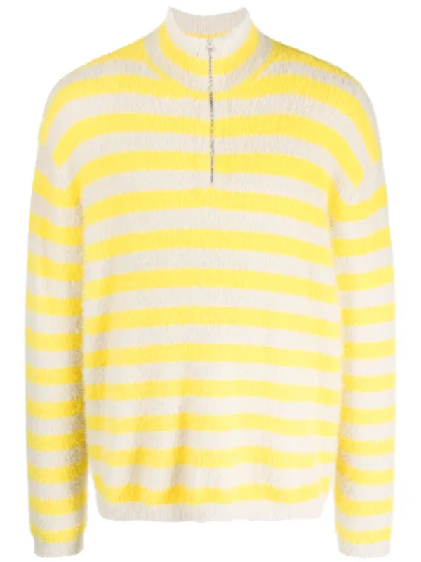 Sunnei bruched-effect Striped Jumper - Farfetch