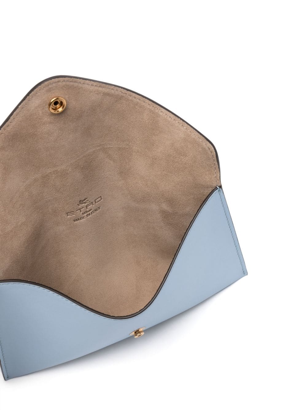 Shop Etro Pegaso Envelope Clutch Bag In Blue