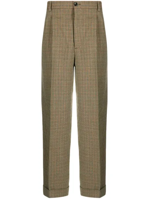 Gucci check-pattern pleat-detailing trousers 