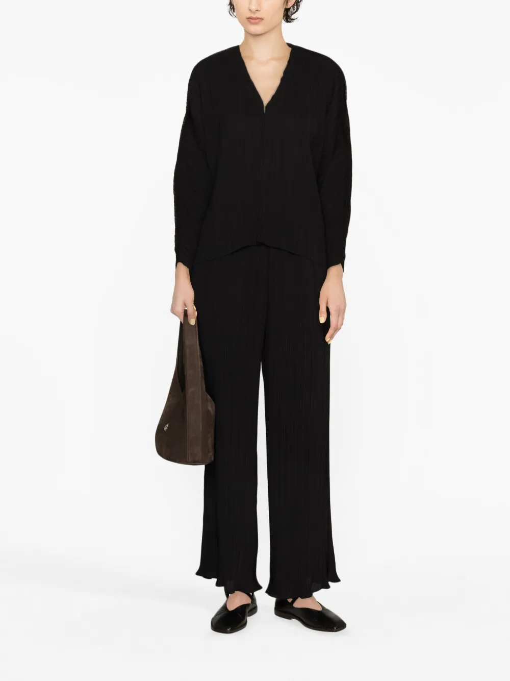 By Malene Birger Geplooide broek - Zwart