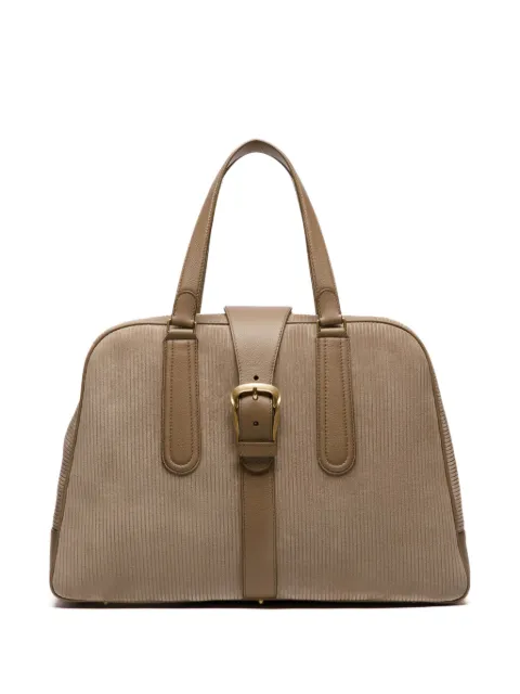 Bally Bowling suede tote bag