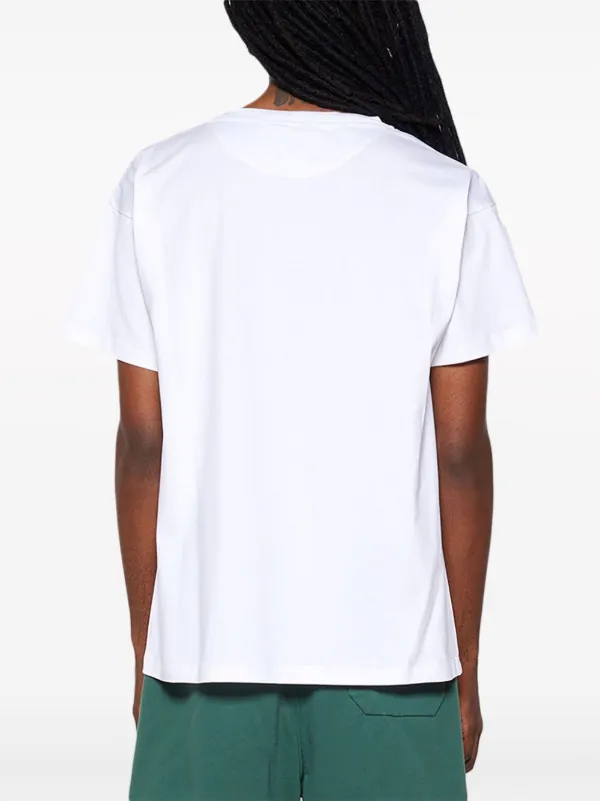Bally logo-print Organic Cotton T-shirt | White | FARFETCH TR