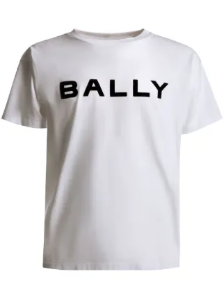Bally ロコフリントクルネックTシャツ MJE05CCO018 U901 Bally ロゴ Tシャツ | ホワイト | FARFETCH JP