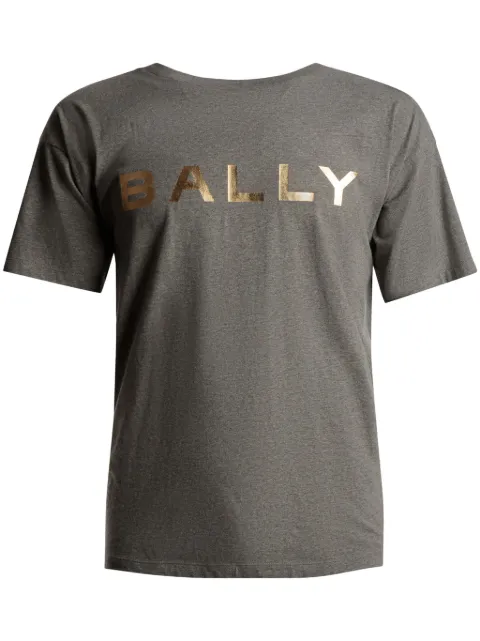 Bally logo-flocked organic cotton T-shirt