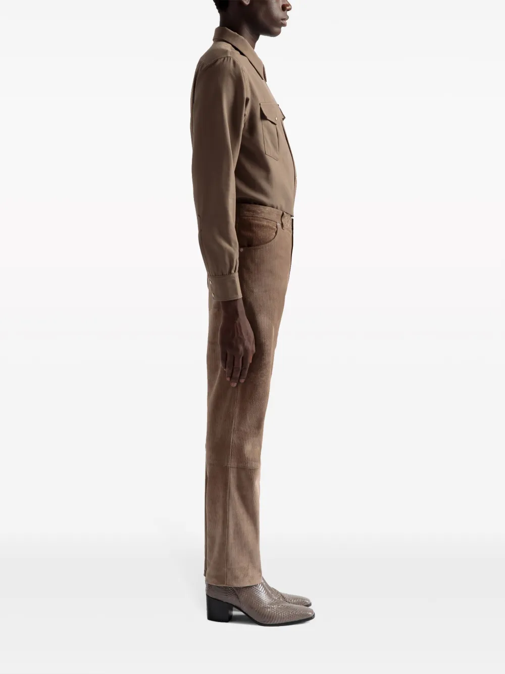 Bally Ribfluwelen broek Bruin