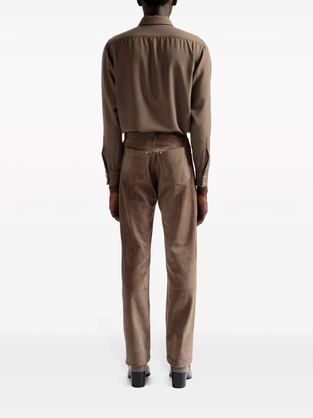 Bally Ribfluwelen broek Bruin