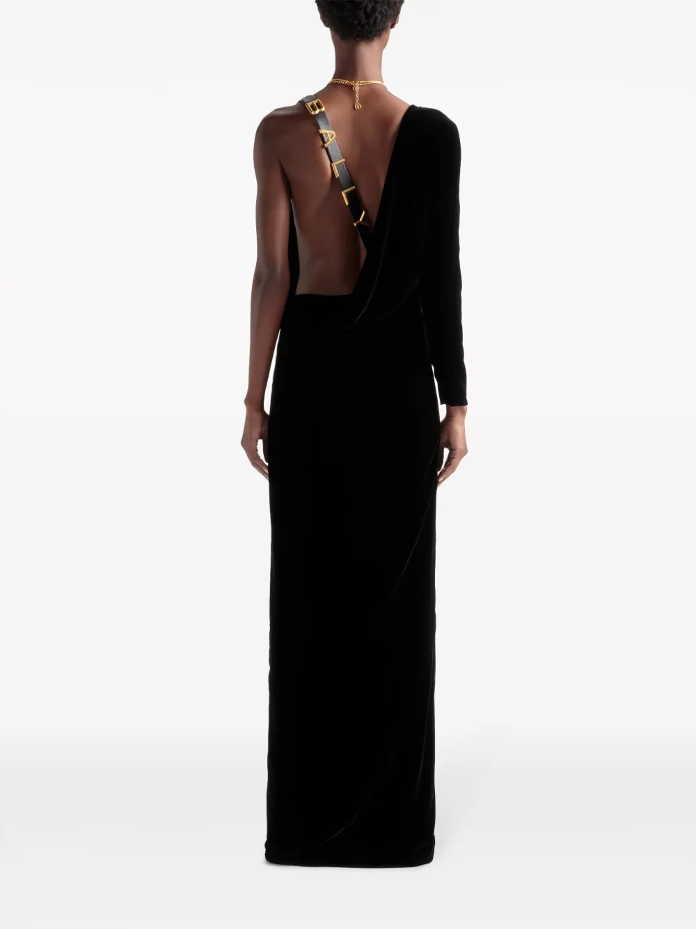 Bally Gedrapeerde avondjurk Zwart