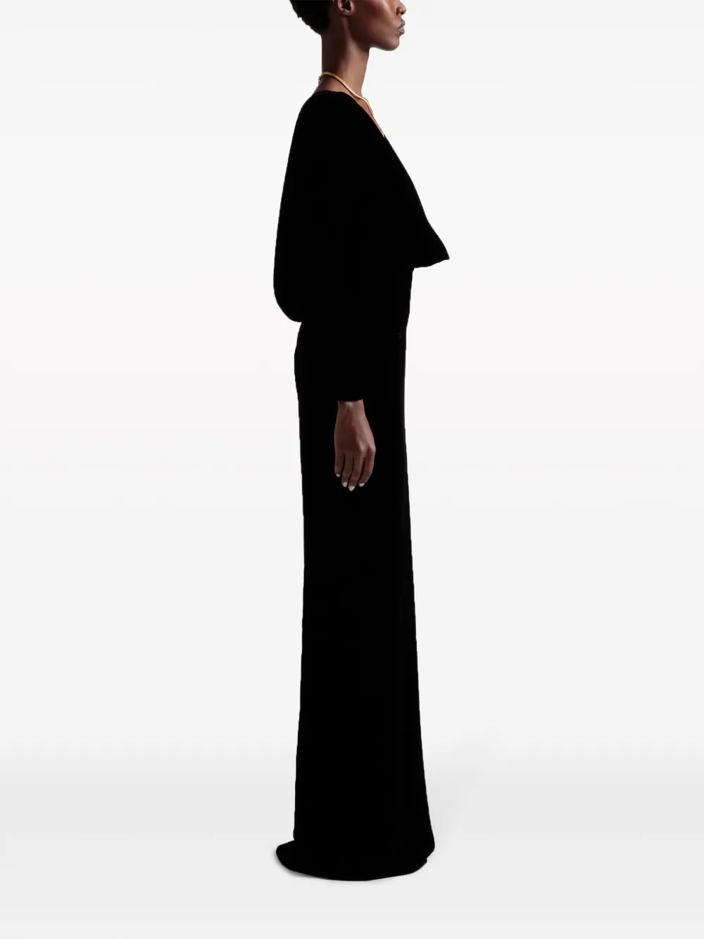 Bally Gedrapeerde avondjurk Zwart