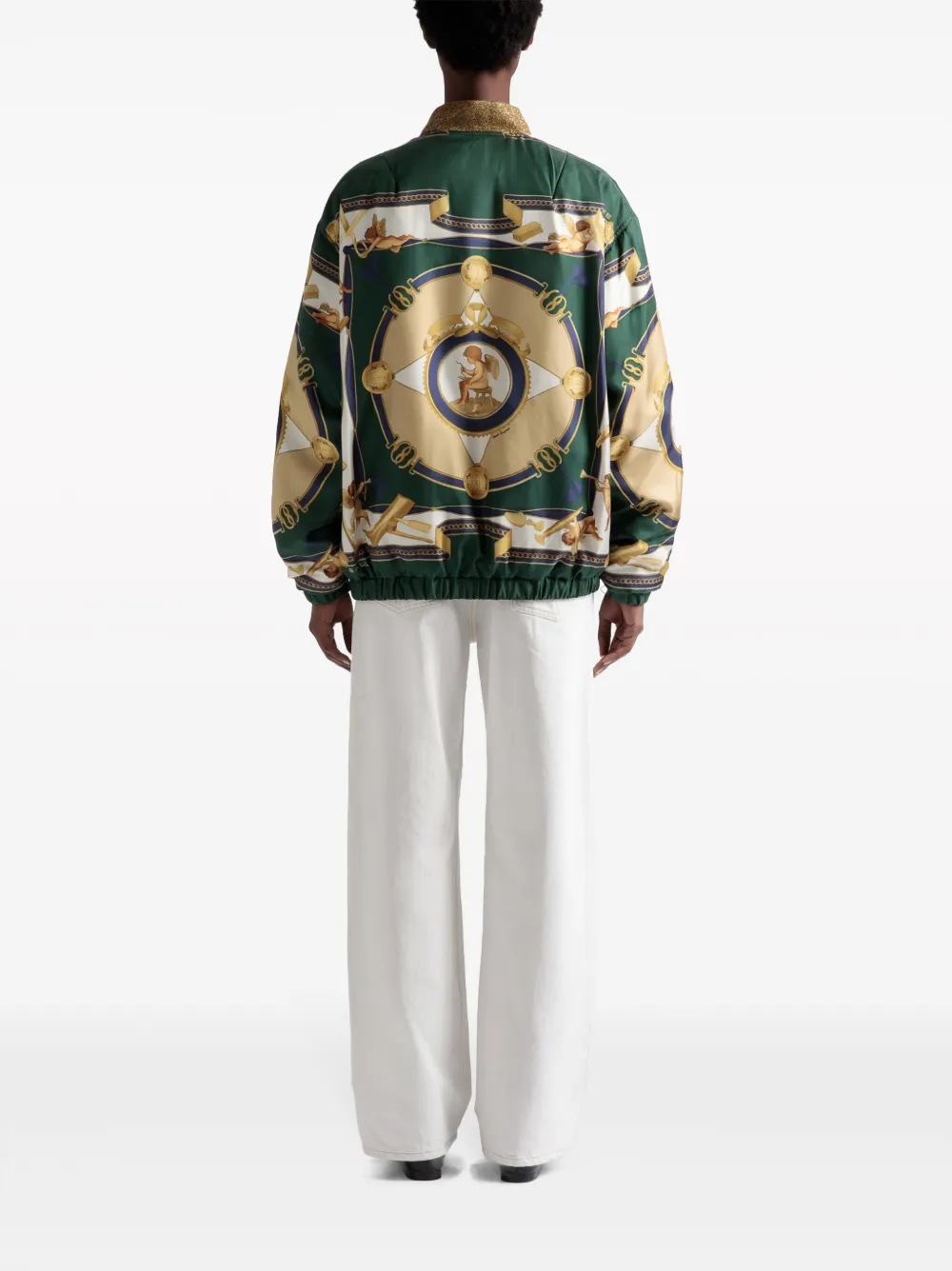 Bally Bomberjack met vlakken Groen