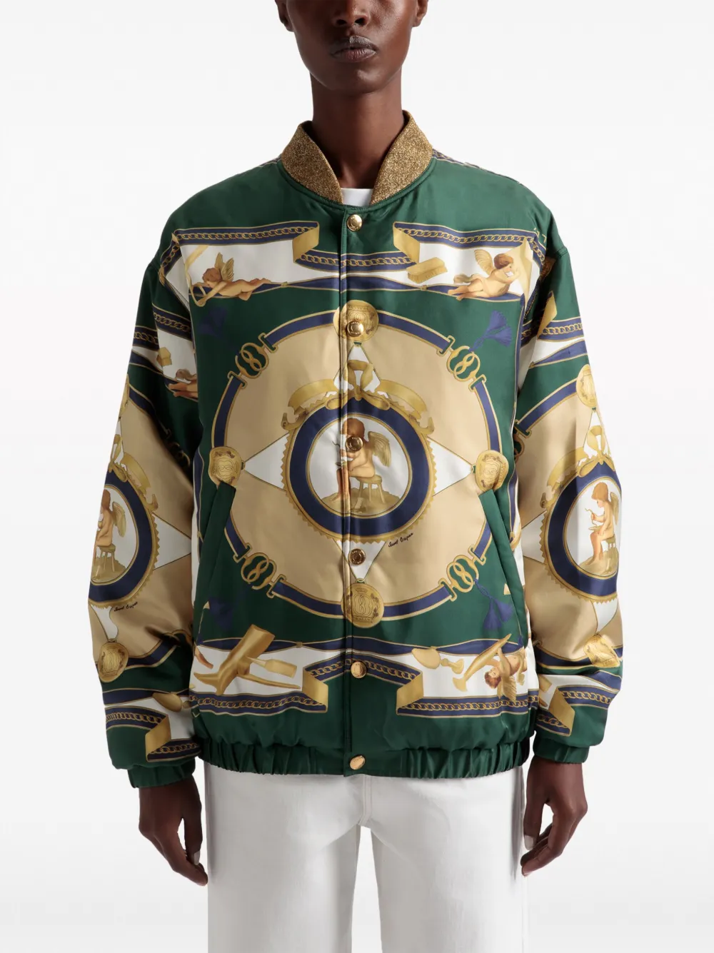 Bally Bomberjack met vlakken Groen