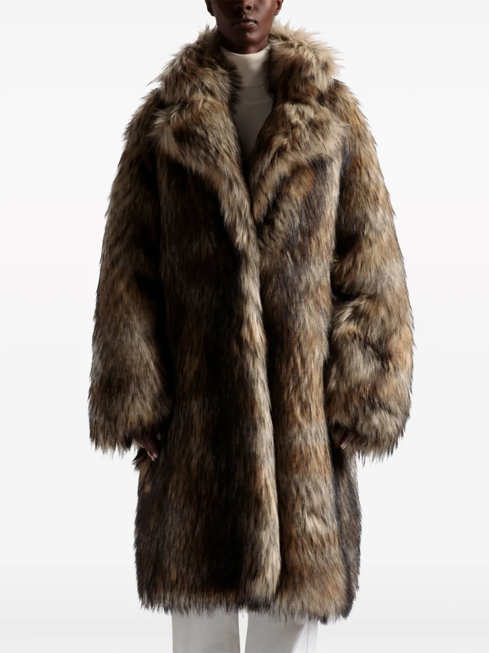 Bally Donsjas met enkele rij knopen Bruin
