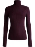 Bally roll-neck ribbed-knit jumper - Red