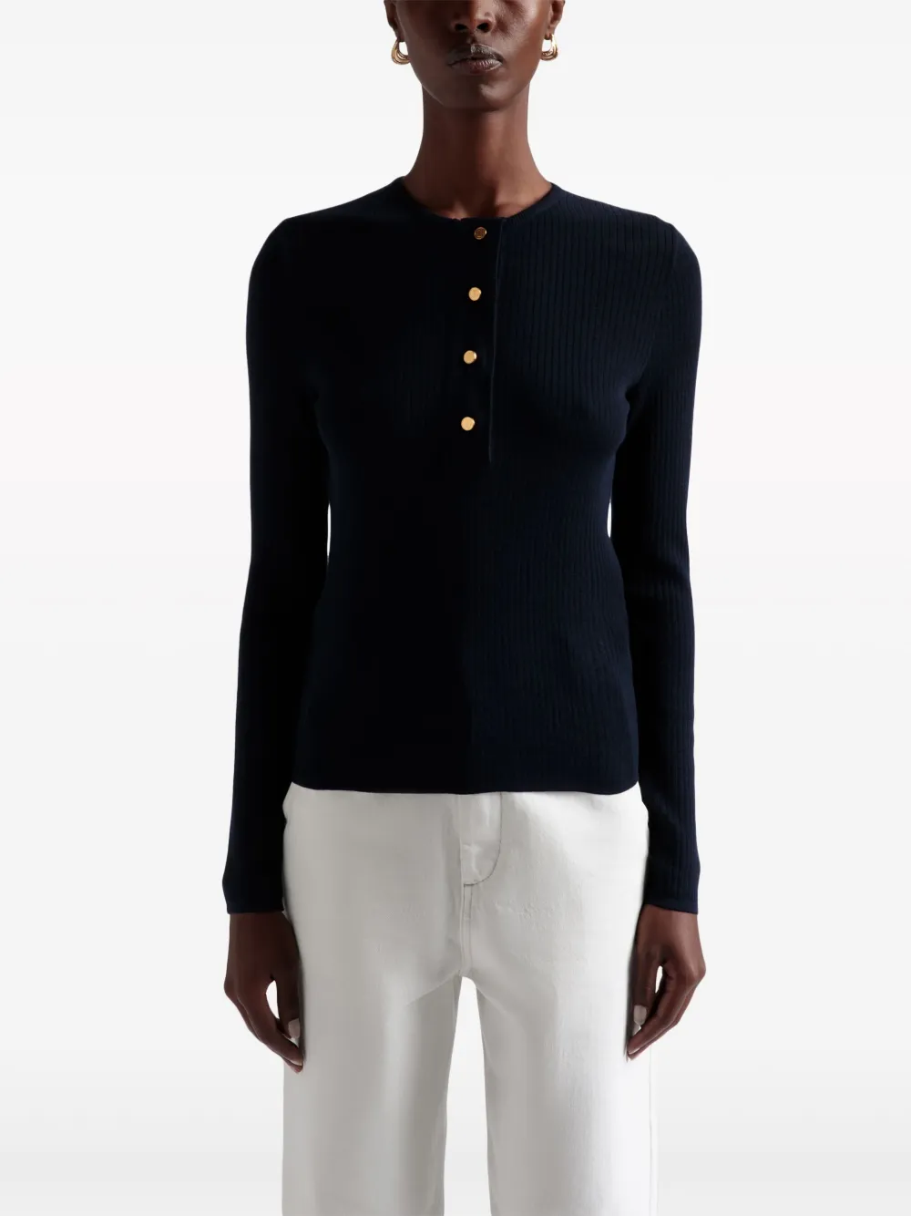 Bally Ribgebreide trui Blauw