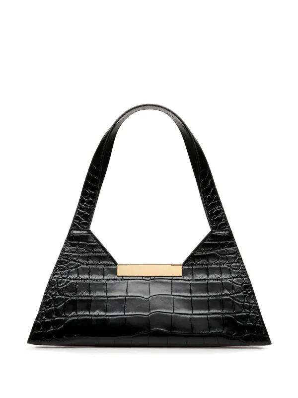 Croc effect shoulder bag hot sale