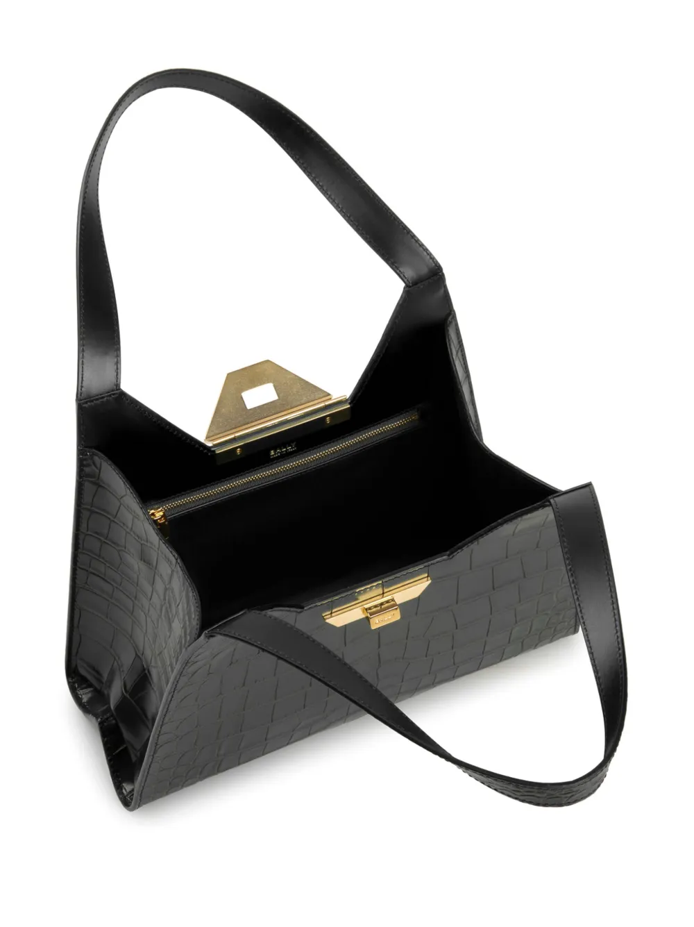 Bally crocodile effect Shoulder Bag Farfetch