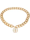 Bally logo-buckle chain-link belt - Gold