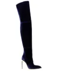 Bally Hedy velvet pointed-toe boots - Blue