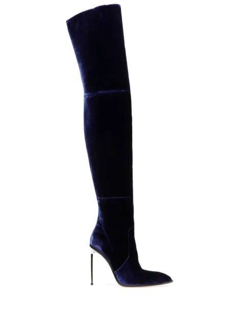 Bally Hedy velvet pointed-toe boots