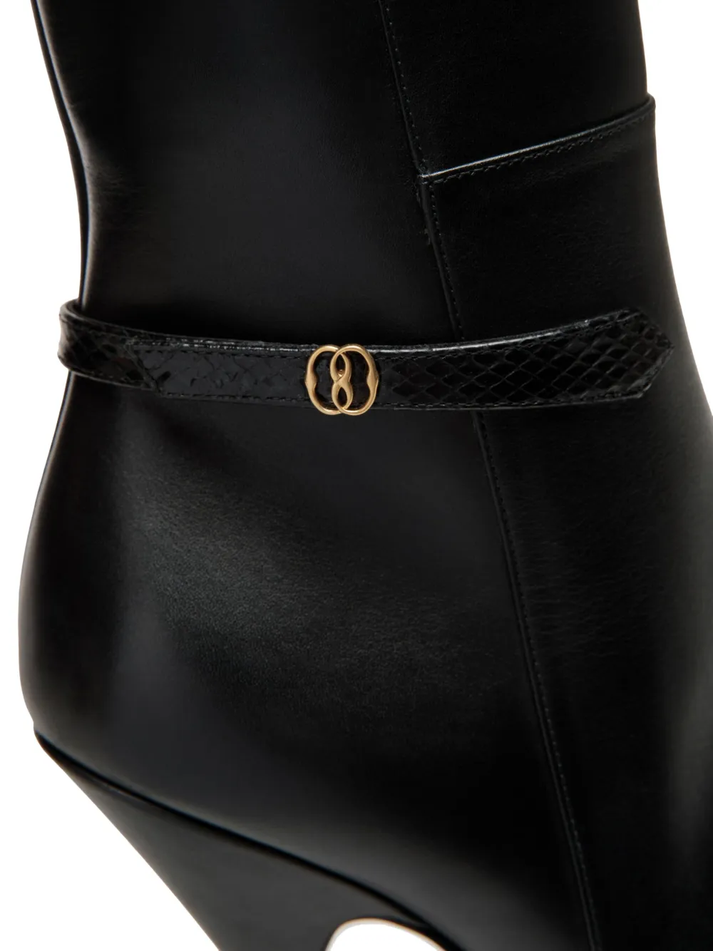 Bally Paulina leren knielaarzen Zwart