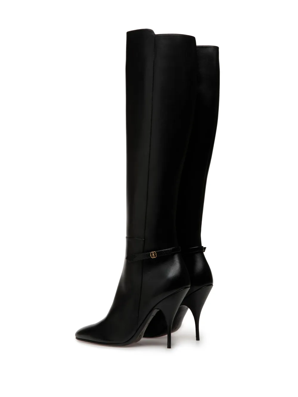 Bally Paulina leren knielaarzen Zwart